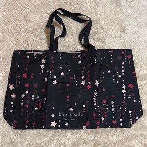Kate Spade Black and Pink Starry Tote